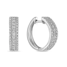 Золотые серьги c бриллиантами