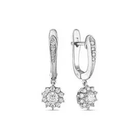 Золотые Серьги c бриллиантами