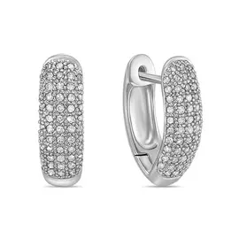 Золотые серьги c бриллиантами