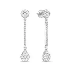 Золотые серьги c бриллиантами