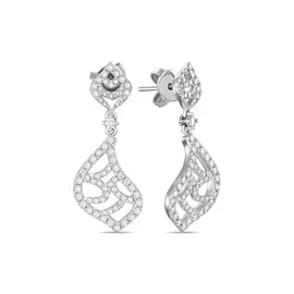 Золотые серьги c бриллиантами