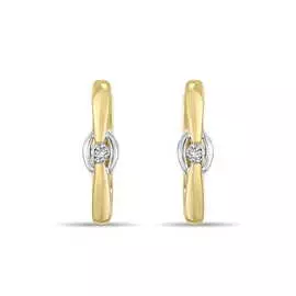 Золотые Серьги c бриллиантами