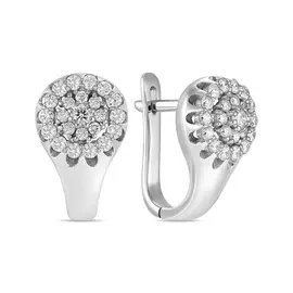 Золотые серьги c бриллиантами