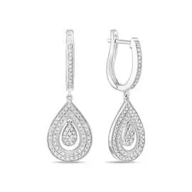 Золотые Серьги c бриллиантами