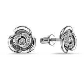 Золотые серьги c бриллиантами