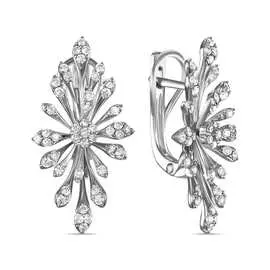 Золотые серьги c бриллиантами