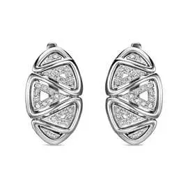 Золотые Серьги c бриллиантами