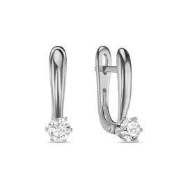 Золотые серьги c бриллиантами