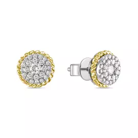 Золотые Серьги c бриллиантами