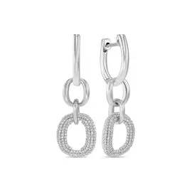 Золотые серьги c бриллиантами