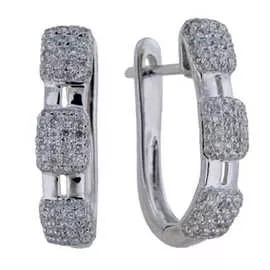 Золотые Серьги c бриллиантами