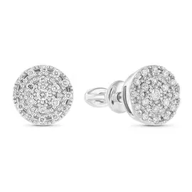 Золотые серьги c бриллиантами