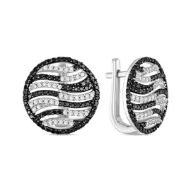 Золотые Серьги c бриллиантами