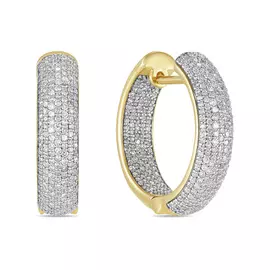 Золотые Серьги c бриллиантами