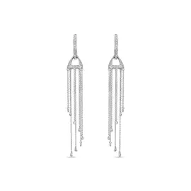 Золотые серьги c бриллиантами