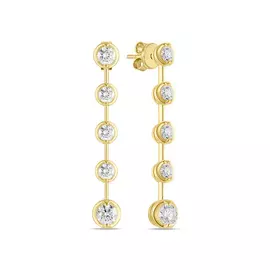 Золотые Серьги c бриллиантами