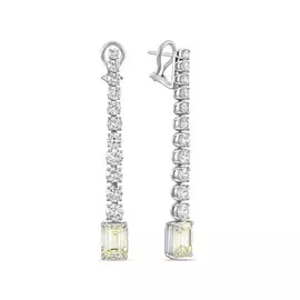 Золотые серьги c бриллиантами