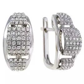 Золотые Серьги c бриллиантами