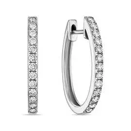 Золотые серьги c бриллиантами