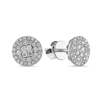 Золотые серьги c бриллиантами