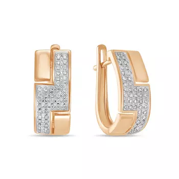 Золотые Серьги c бриллиантами