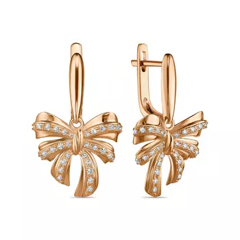 Золотые Серьги c бриллиантами