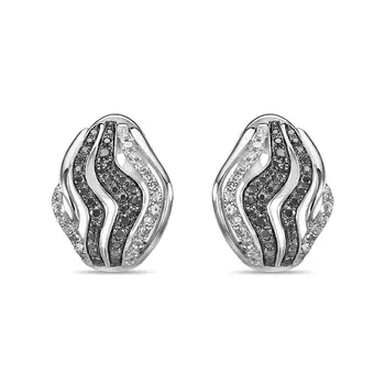 Золотые Серьги c бриллиантами