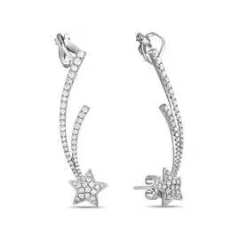 Золотые серьги c бриллиантами