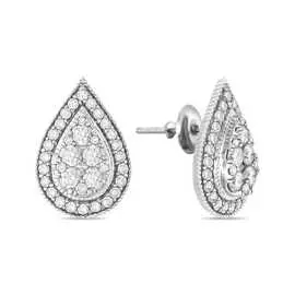 Золотые серьги c бриллиантами