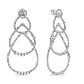 Золотые серьги c бриллиантами