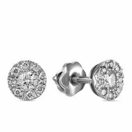 Золотые Серьги c бриллиантами