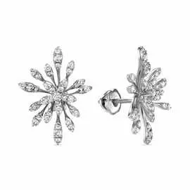 Золотые Серьги c бриллиантами