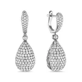 Золотые Серьги c бриллиантами