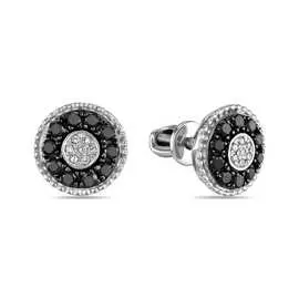 Золотые серьги c бриллиантами