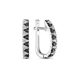 Золотые серьги c бриллиантами