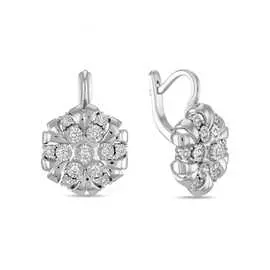 Золотые Серьги c бриллиантами