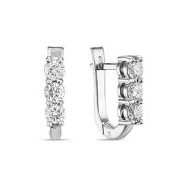 Золотые серьги c бриллиантами