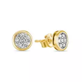Золотые Серьги c бриллиантами