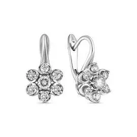 Золотые Серьги c бриллиантами