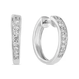 Золотые серьги c бриллиантами