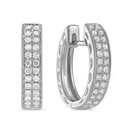 Золотые Серьги c бриллиантами