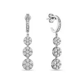 Золотые Серьги c бриллиантами