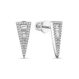 Золотые серьги c бриллиантами