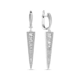 Золотые серьги c бриллиантами