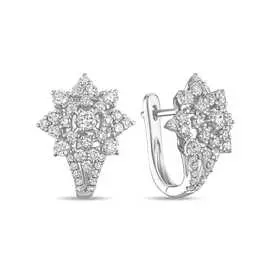 Золотые Серьги c бриллиантами