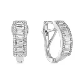 Золотые серьги c бриллиантами