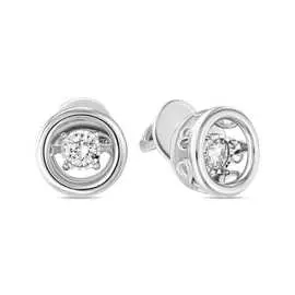 Золотые серьги c бриллиантами