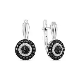 Золотые серьги c бриллиантами