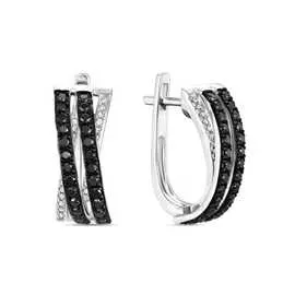 Золотые Серьги c бриллиантами