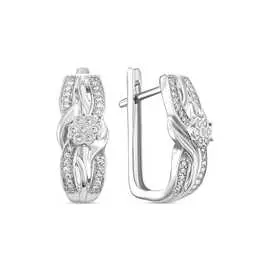 Золотые Серьги c бриллиантами